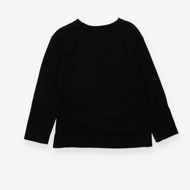 Long sleeve basic black t-shirt