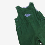 Cord Dungarees Green triceratops pocket