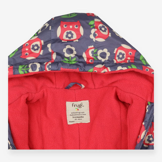 Pramsuit pink owls