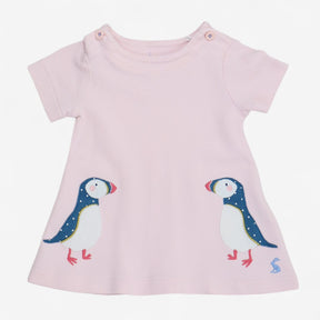Dress Pink with Puffins