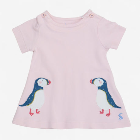 Dress Pink with Puffins