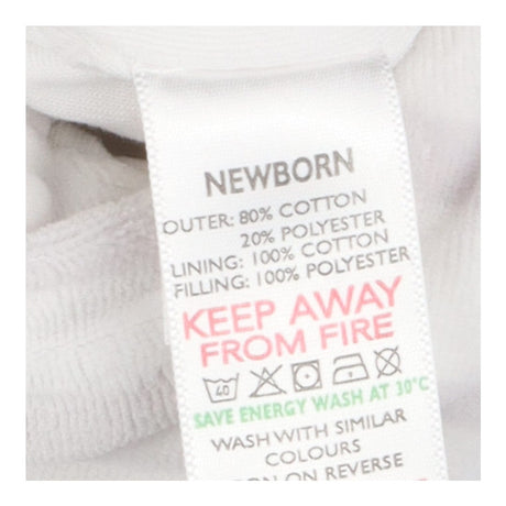 Grey and white stripe velour pramsuit
