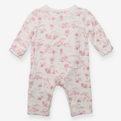 Sleepsuit Wrap Around White Pink Safari Hot Air Ba