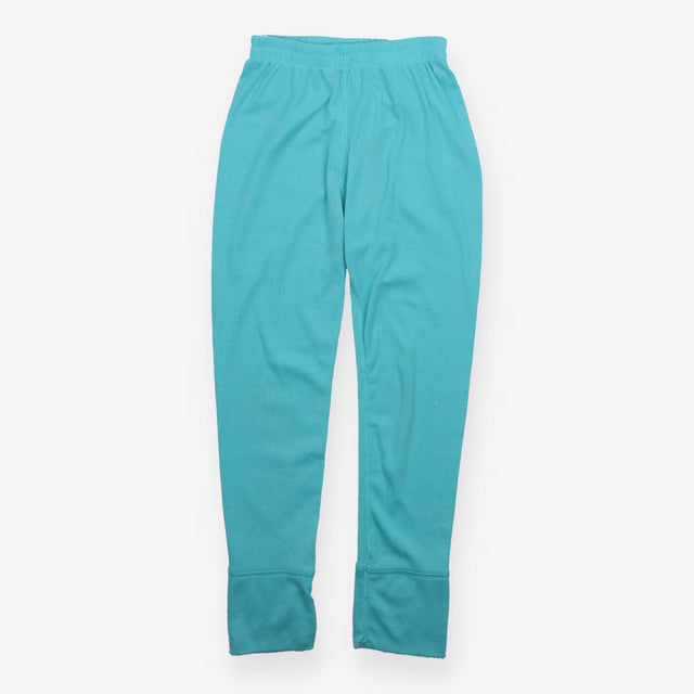 Teal thermal under trousers