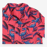 Shirt Pink with Blue Dinosaurs