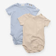 Bodysuit SS pocket stone blue 2pc
