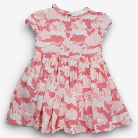 Dress pink collar with unicorn