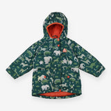Explorer Waterproof Coat Green Safari Animals