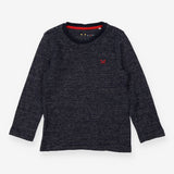 Tee Shirt Navy with Thin White Strips