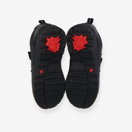 Black school shoe 2 Velcro straps alien