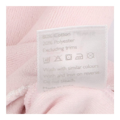 Pink velour sleepsuit with bunny faces