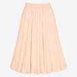 Skirt Light Peach Pleated Midi Chiffon