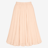 Skirt Light Peach Pleated Midi Chiffon