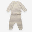 Outfit knit grey stripe