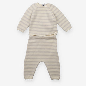 Outfit knit grey stripe
