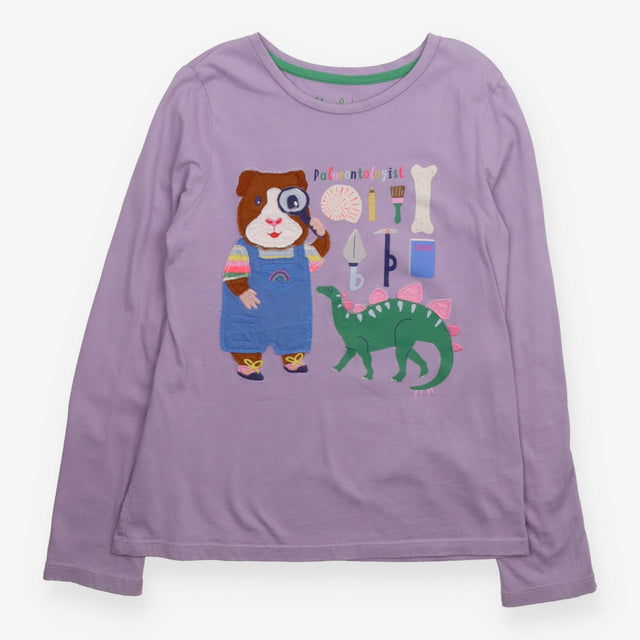 T-Shirt Long Sleeve Purple Palaeontologist