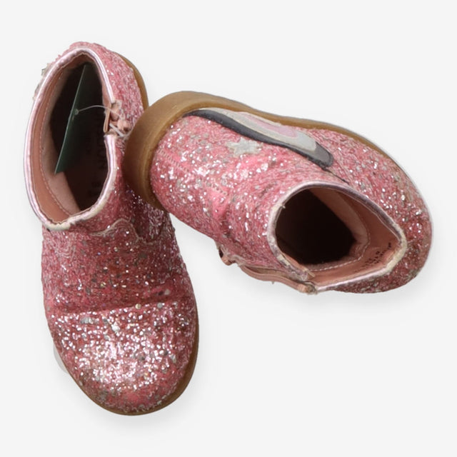 Boots pink sparkle rainbow stars