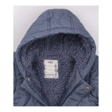 Pramsuit blue quilted with mittens