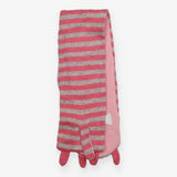 Scarf Pink Stripe Kitten Face