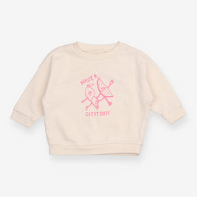 Beige Have a great day sweater