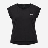 Top Short Sleeve Scoop Neck Logo Black