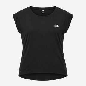 Top Short Sleeve Scoop Neck Logo Black