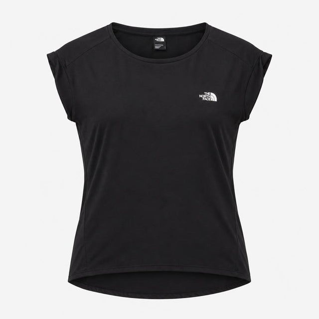 Top Short Sleeve Scoop Neck Logo Black