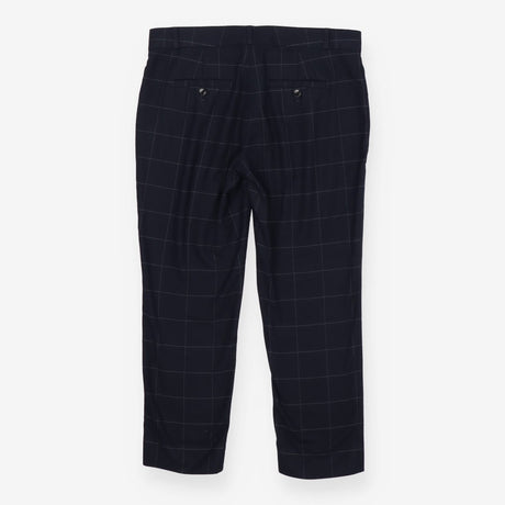 Navy Check Avery Petite Trousers Pants