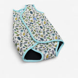 Cream & Blue Floral Wrapover Wetsuit