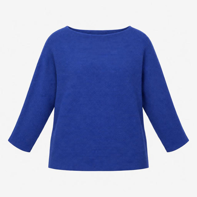 Jumper VMNORA 3/4 Sleeve Boatneck Fine Knit Cobalt