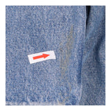 Cropped Jeans Blue Low Rise Slim Straight Leg
