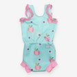 Blue and Pink Apple Swimsuit