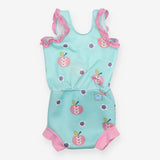 Blue and Pink Apple Swimsuit