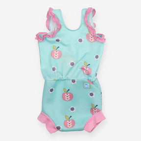 Blue and Pink Apple Swimsuit