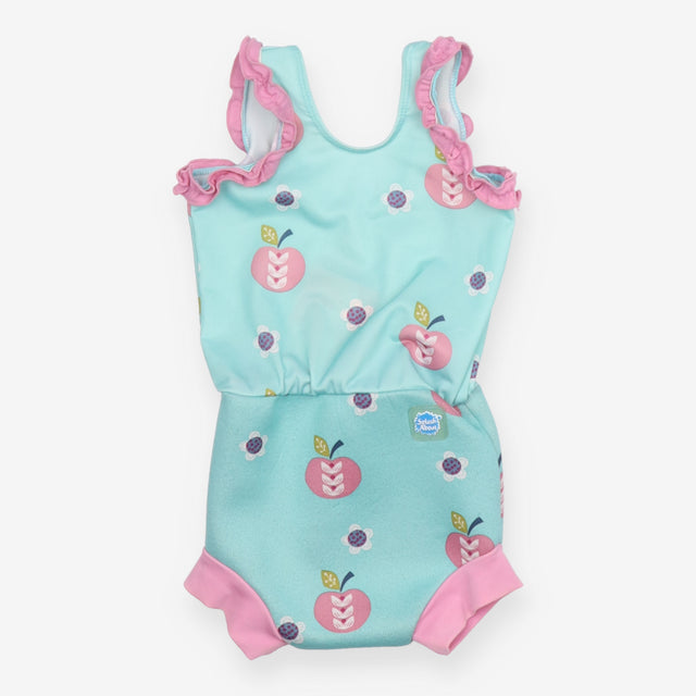 Blue and Pink Apple Swimsuit