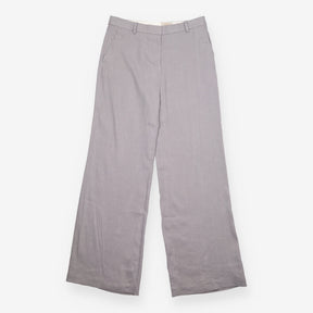 Modern Rarity Grey Linen Wide Leg Tailored
