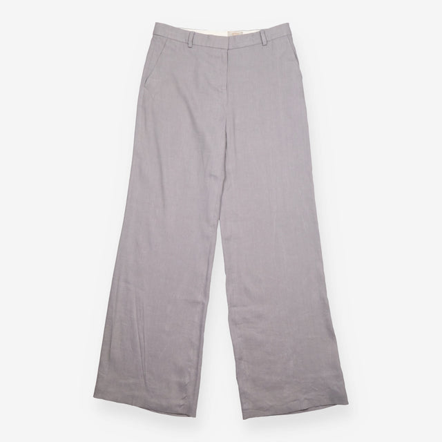 Modern Rarity Grey Linen Wide Leg Tailored