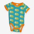 Bodysuit Short Sleeve Green Chameleon