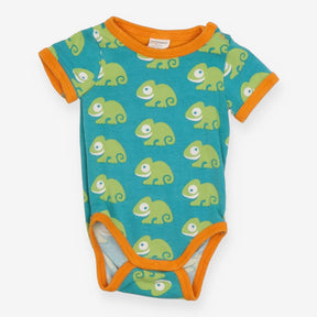 Bodysuit Short Sleeve Green Chameleon