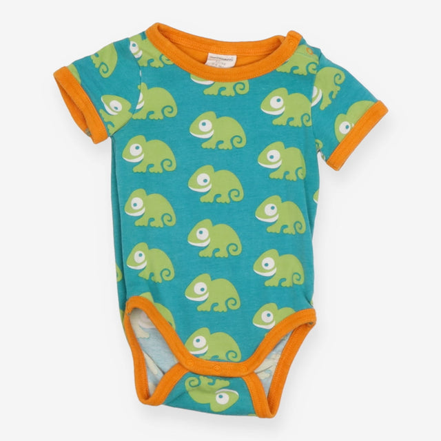 Bodysuit Short Sleeve Green Chameleon