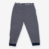 Joggers navy and white striped 