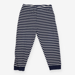 Joggers navy and white striped 