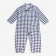Blue Check Button Up Pyjamas