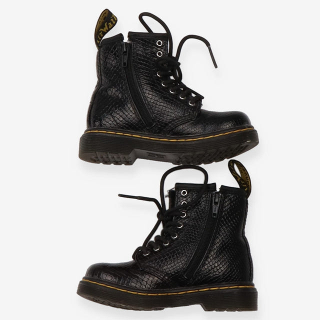 Doc Martins Black Reptile Embossed