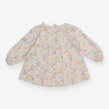 Dress Collared White Floral Mice and Bunnies