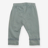 Leggings green brown spot lace leg