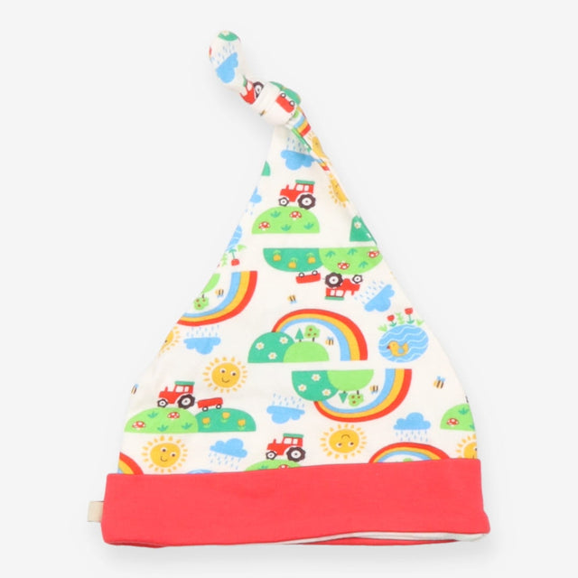Baby Tie Knot Hat Rainbow Farmland