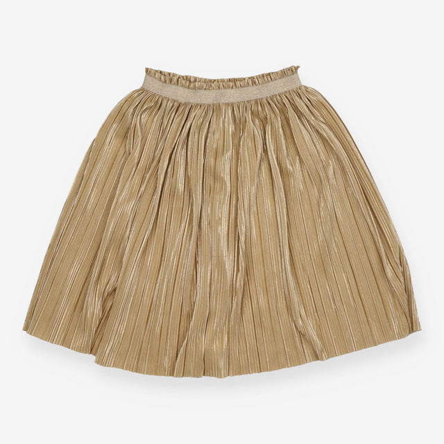 Gold midi skirt with glitter band