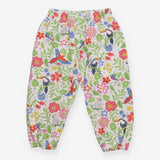 White Tropical Joggers
