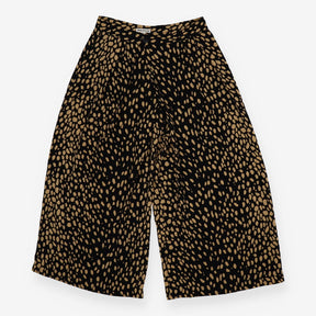 Animal‑Print Wrap Trousers